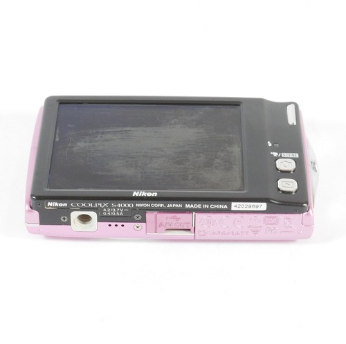 Nikon Coolpix S4000 12.0MP 4x Zoom PINK Digital Camera SERVICED and TESTED! - Picture 11 of 11