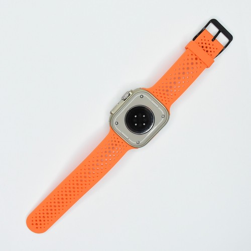Silicone Strap For Apple Watch Bands Ultra2 42/46/49mm sport breathable bracelet - Picture 18 of 30