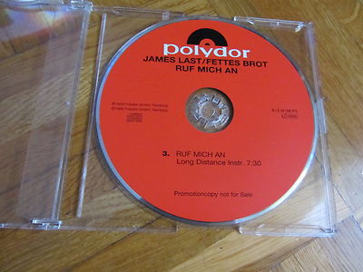 JAMES LAST + FETTES BROT Ruf Mich An 1999 GERMANY collectors promo CD single