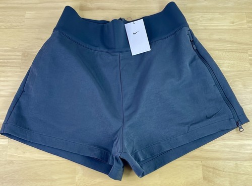 Nike Team Tech Pack Grey Woven High Waist Shorts DX0626-060, Women’s L - NWT $70
