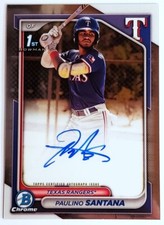 2024 Bowman Chrome Paulino Santana  Prospect Autographs #CPA-PS  (AU, RC)
