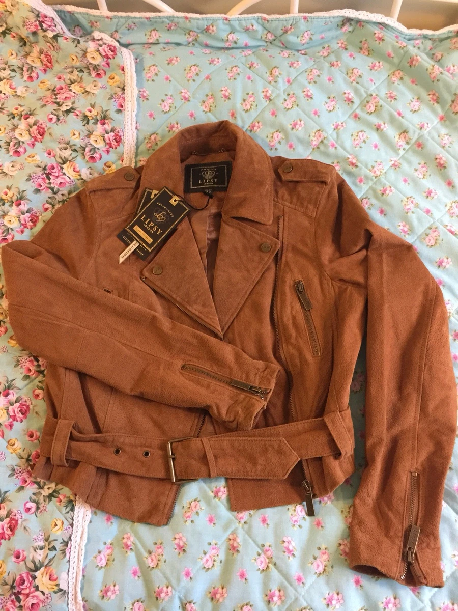 Lipsy top leather jacket