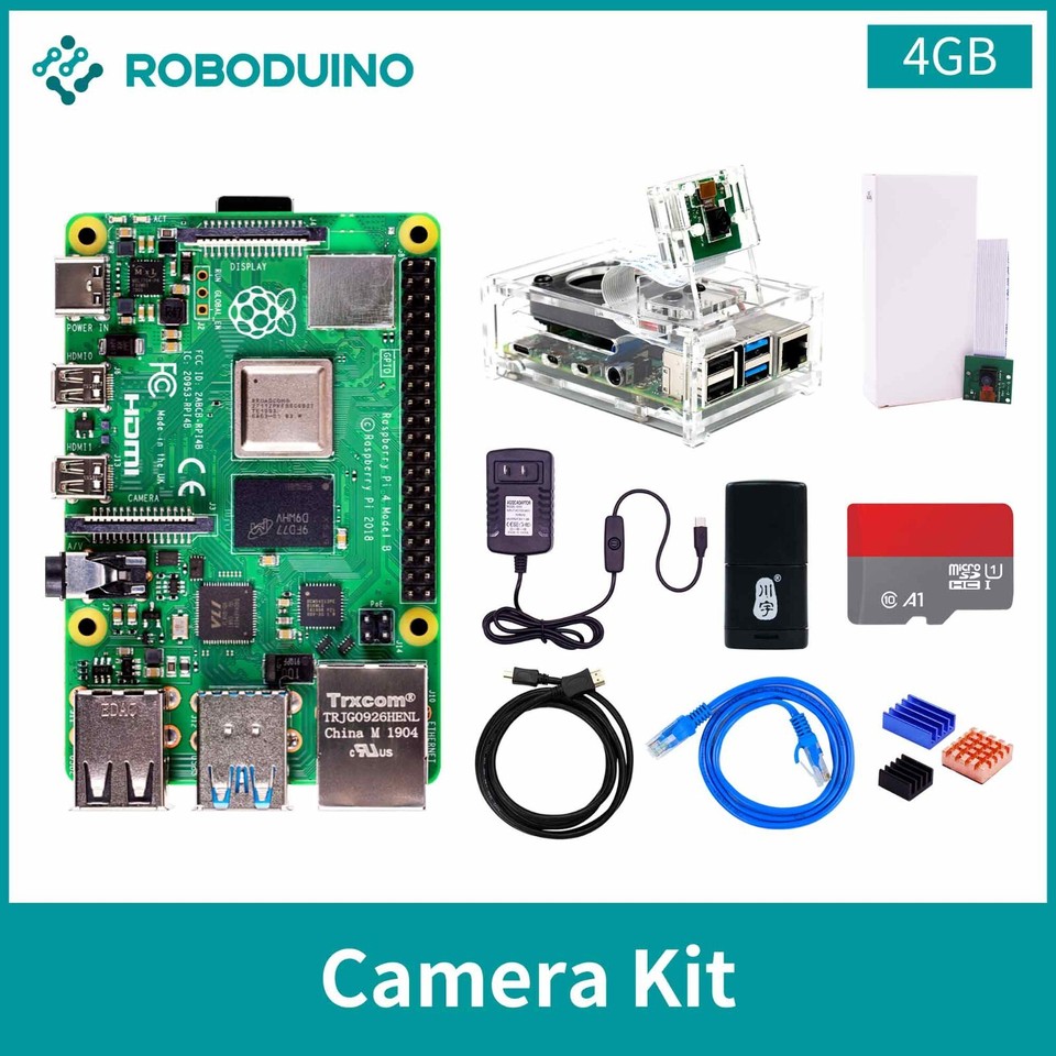 Official Original Raspberry Pi 4 Model B 4GB 8GB Development Board Kit ...