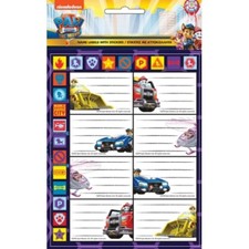 Etykiety Paw Patrol Paw Patrol junior papier biały 8 szt.