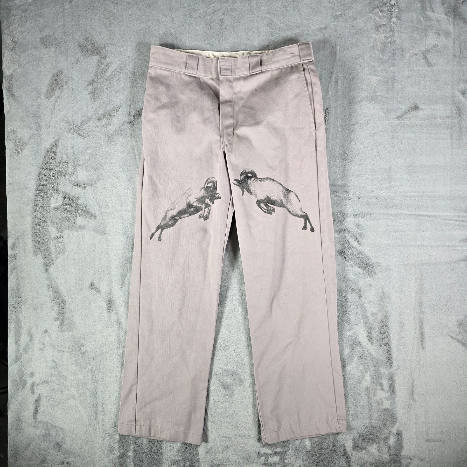 RARE 2020 Basketcase Gallery x Dickies Ram Print 874 Work Pants (31x29)