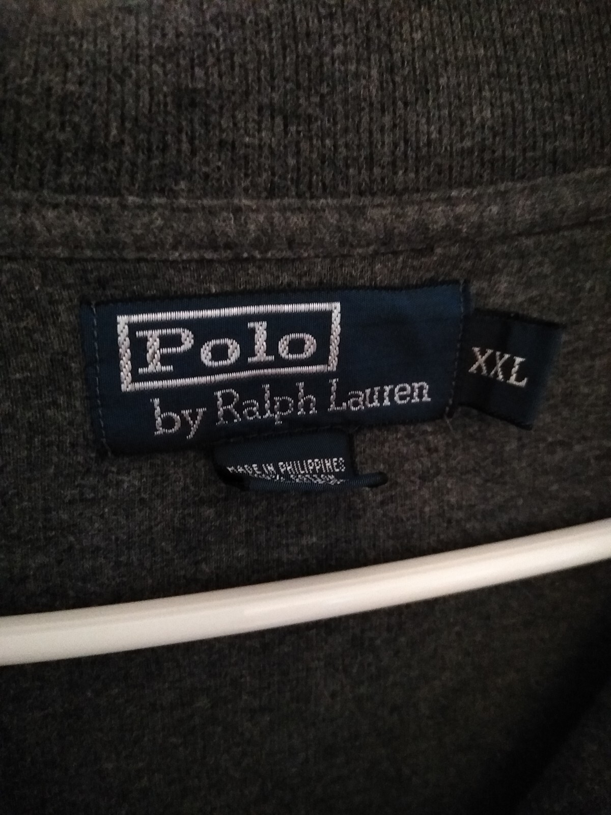Polo vintage Ralph Lauren giacca da uomo taglia 2XL ricamata pony cerniera classico