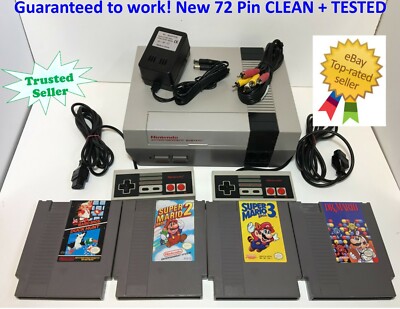 NINTENDO NES CONSOLE ORIGINAL SYSTEM GAMES SUPER MARIO 1 2 3 +YOU PICK BUNDLE+