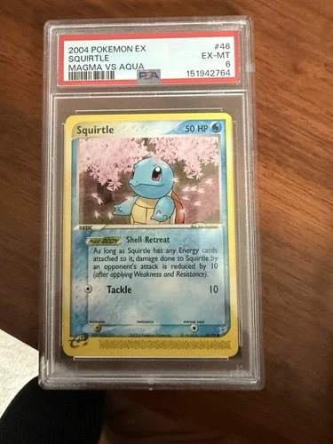 PSA 6 Pokémon TCG Squirtle Magma vs Aqua 46