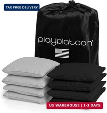 Play Platoon Cornhole Bags Weather Resistant- Set of 8 Regulation Bean Bags for