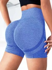 Women Yoga Shorts High Waist Workout Shorts Fitness Yoga Lift Butt Fitness...