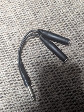 Hosa "Y" Cable, 1/4" Male to Dual 1/4" Female Mono , YPP-111