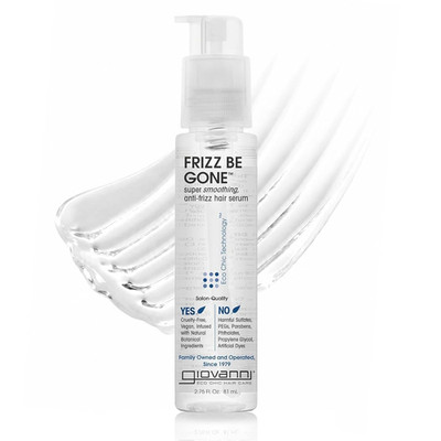 Giovanni Eco Chic Frizz Be Gone Smoothing Hair Serum Shine Color Safe 2.75 Fl Oz