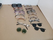 Lot of 15 Vintage eyeglasses Assorted Frames,readers, Sunglasses Parts Repair