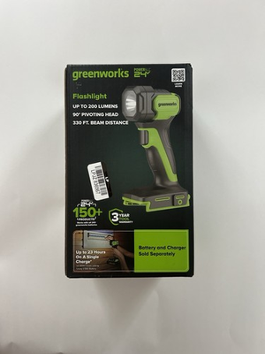 #ad #ad Greenworks 24V Max 200 Lumens Work Light Handheld Flashlight Tool Only $22.99