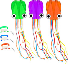 Octopus Kites for Kids  Adults Easy to Fly, 24  X 158  Large Soft Kite Kit for B