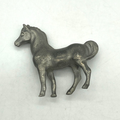 Vintage Miniature C.H. Pewter Horse Stallion 1.5'' Figurine Figure Marked A-16