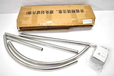 Adjustable Shower Curtain Rod Stainless Steel U Shaped Assembly 44 lbs Capacity