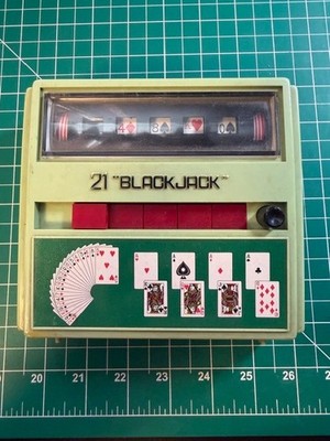 VINTAGE 1972 WACO Blackjack 21 CORDLESS ELECTRIC FULL AUTOMATIC GAME Not Tested