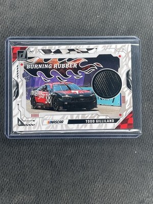 2025 Panini Donruss Racing Todd Gilliland Burning Rubber Relic #BRM-TGD