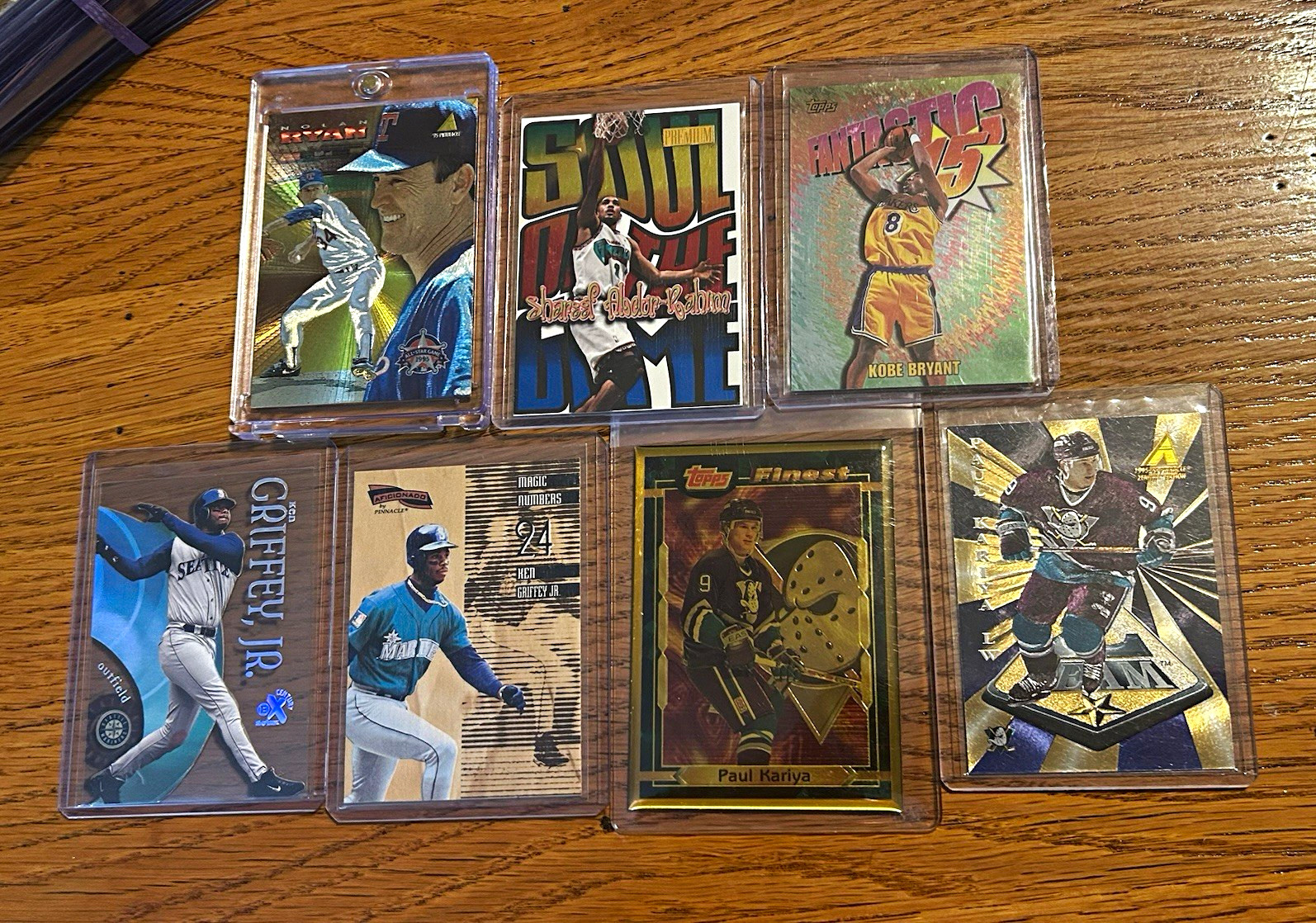 90s lot Kobe Bryant Griffey Jr Kariya Nolan Ryan Soul of the Game Shareef