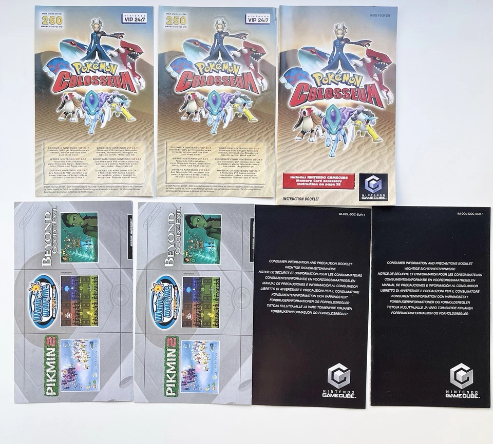 RARE 👀 Pokemon Colosseum And Box Ruby Sapphire Nintendo GameCube PAL Complete - Image 2 of 4