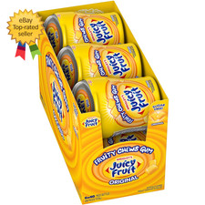 Sugar Free Sweet Taste Chewing Gum Chews 40 Pieces Per Bottle Pack of 6