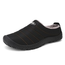 UBFEN Mens Womens Winter Warm Slippers with Fuzzy Plush Lining Slip on House ...