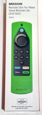 Made for Amazon Mission Cables Case for Alexa Voice Remote Lite (2nd Gen) Green