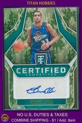 2024-25 Panini Totally Certified CAMO HOLO Autograph #HIL Grant Hill AUTO /25