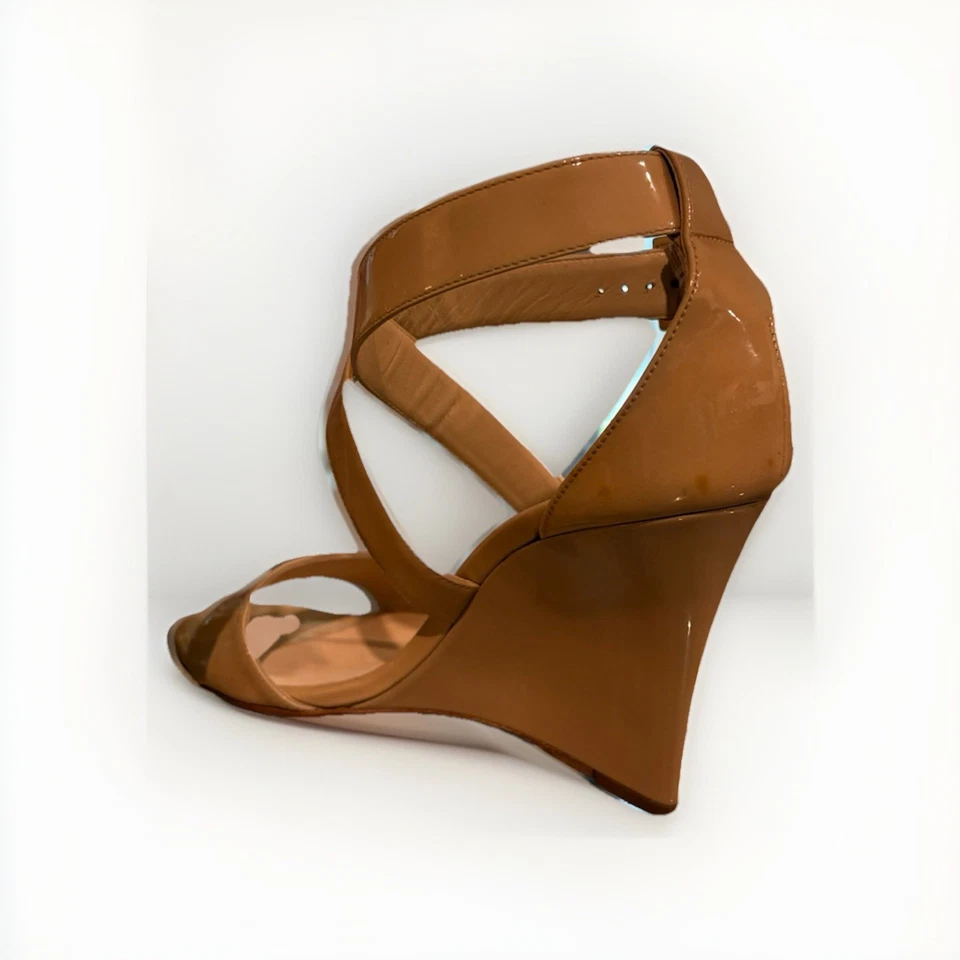 Sandalia Jimmy Choo Tirantes, Beige, Talla 36/US Mujer’s 6, Usada Buen Estado Foto 3 de 4