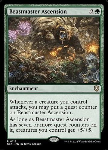 MTG - BEASTMASTER ASCENSION - Bloomburrow Commander (R)