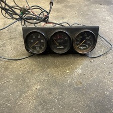Autometer 2348 Autogage Mechanical 3 Gauge Consoleoilwatervolt Autometer 2348 Autogage Mechanical 3 Gauge Consoleoilwatervolt