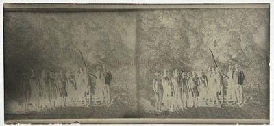 Vietnam Tonkin Population Native c1920 Foto Negative Gläser Vintage §n3