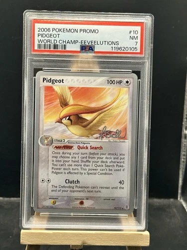 Pidgeot 10/112 Rare Non Holo 2006 Promo World Champ-Eeveelutions PSA 7 NM