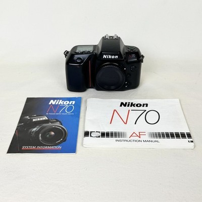 Nikon N70 35mm film SLR analog camera w/ New batteries WORKING TESTED Body Only