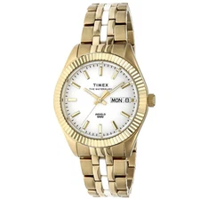 Unused TIMEX Waterbury TW2U82900 Two Tone Stainless Women's Watch in Box