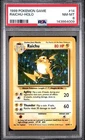 POKEMON RAICHU 1999 GAME BASE SET #14 HOLO PSA 8