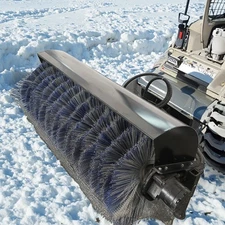 AGT Snow Removal Equipment Mini Skid Steer Angle Sweeper Snow Thrower M-AB