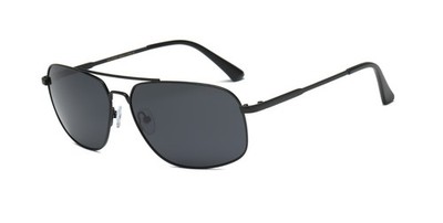 Men's Sports Polarized Rectangular Sunglasses With Metal Frame Outdoor Shades