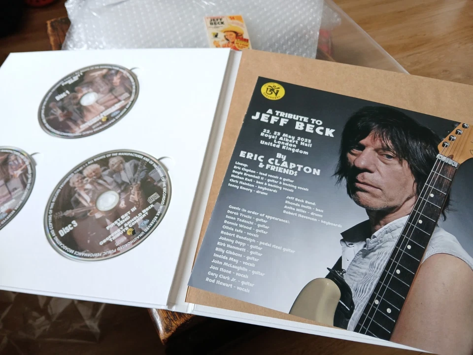A Tribute to Jeff Beck by Eric Clapton & Friends, both nights 6 X CD - Tarantura - Image 2 of 4