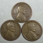 1923-S 1924-S 1925-S Lincoln Wheat Cent Set (Lot#4)