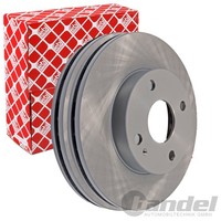 2X Febi Bremsscheiben Ø235Mm Vorne Passend FÜR Mazda 323 Demio