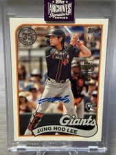 🔥⚾️JUNG HOO LEE 2025 Archives Signature 2024 Topps RC Auto /15 #GIANTS STAR⚾️🔥