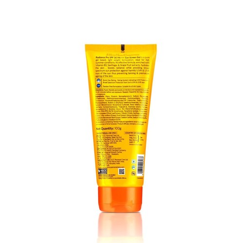 VLCC Radiance Pro SPF 30 PA+++ Sunscreen Gel -100g + 25g Extra- Sun Protection, - Picture 3 of 6