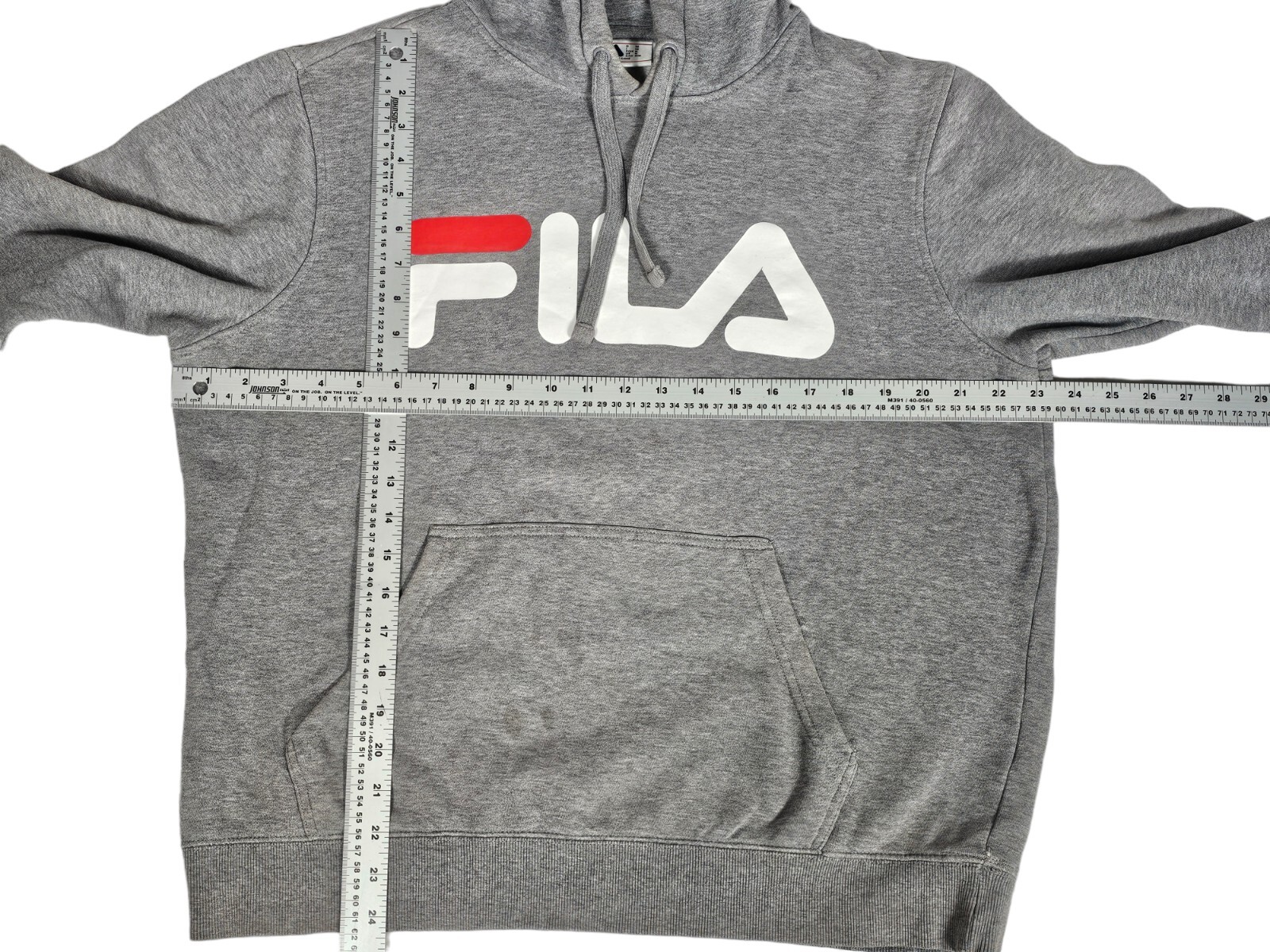 Felpa con cappuccio Fila Felpa con cappuccio media uomo grigio pullover spell out