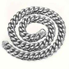 SOLID STAINLESS STEEL HQ 15 MM MEN'S NECKLACE 20 IN. SIZE