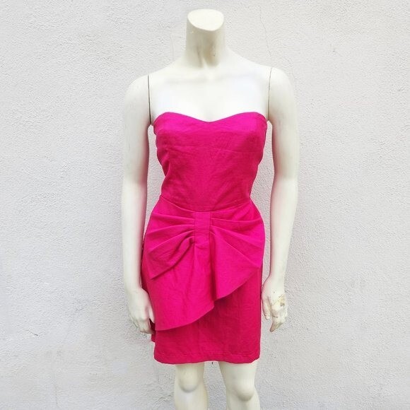 hot pink dress pants mens Men's 2 Piece Suit Solid Hot Pink One Button Closure main image 1