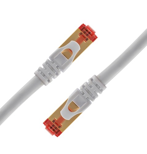 Cable de red Ethernet RJ45 Cat7 plomo 10 Gbps 600 MHz parche LAN UTP chapado en oro - Imagen 40 de 60