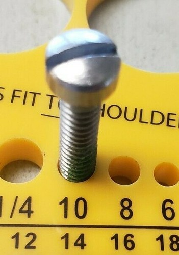 Vite obsoleta ORIGINALE NOS VINTAGE Poulan testa di riempimento scanalata OEM 15623 originale - Foto 3 di 4