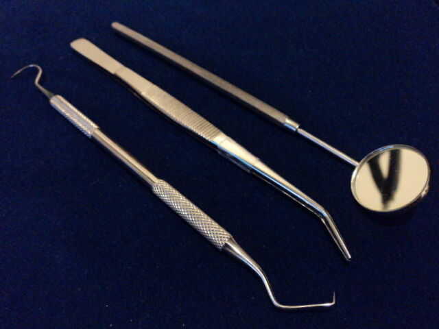 Strumenti In Acciaio Inox Set Strumenti Dentali Base - Specchio - Foto 3